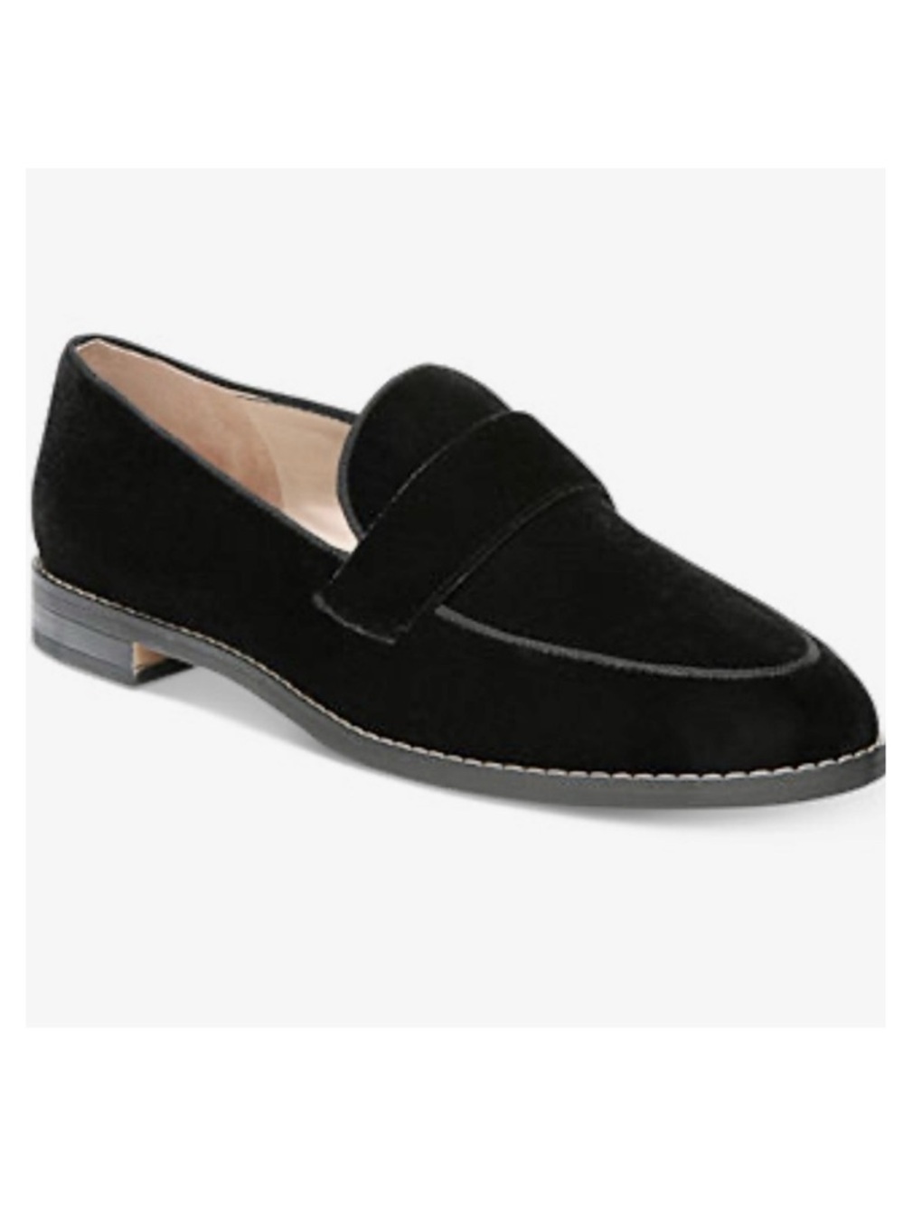 Franco Sarto L-Hudley Velvet Loafers in Black
